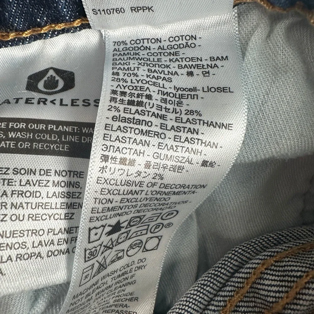 Levi's Jeans Mens 33 502 Regular Taper Blue Stretch Denim Pants